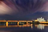 Railway Bridge At Night_22586